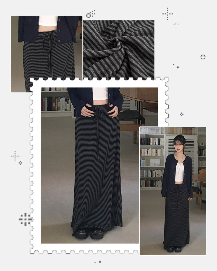 찰랑스트라이프맥시스커트